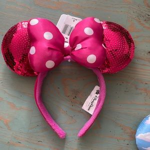Disney Parks Mickey Ears- Pink Sequin